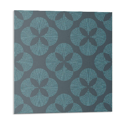 Panel ścienny pcv Kwiatowy motyw z okręgami