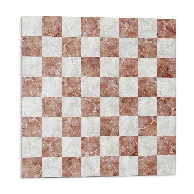 Panel ścienny Marmurowa szachownica w eleganckim stylu