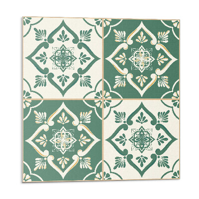 Płyta na ścianę Kwiatowe motywy na ceramice