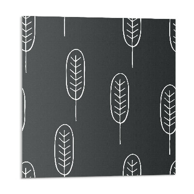 Panel ścienny Liście na kolorowym tle