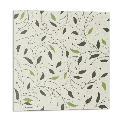 Panel ścienny pcv Liściasty wzór z gałązkami