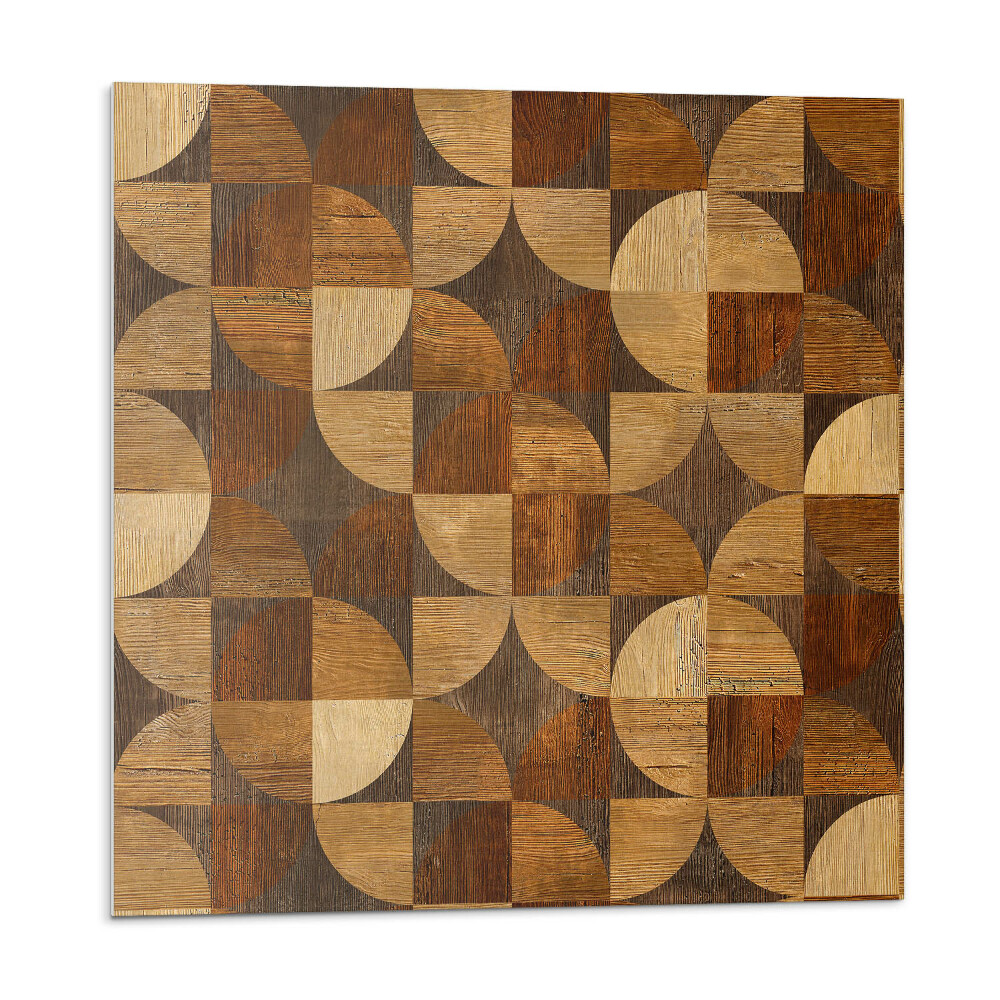 Płyta na ścianę Wzór inspirowany geometrią drewna
