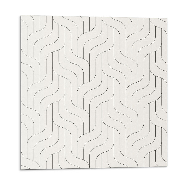 Panel ścienny pcv Geometryczne fale w harmonijnym wzorze