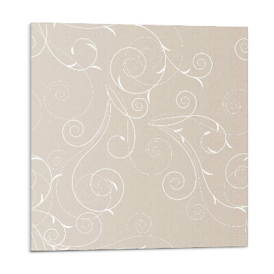 Płyta na ścianę Subtelne wzory spirali i liści