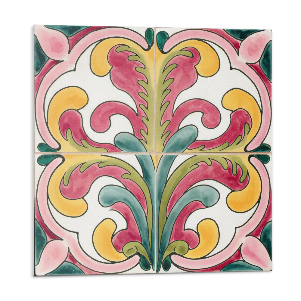 Płyta na ścianę Roślinne fale w harmonijnym stylu