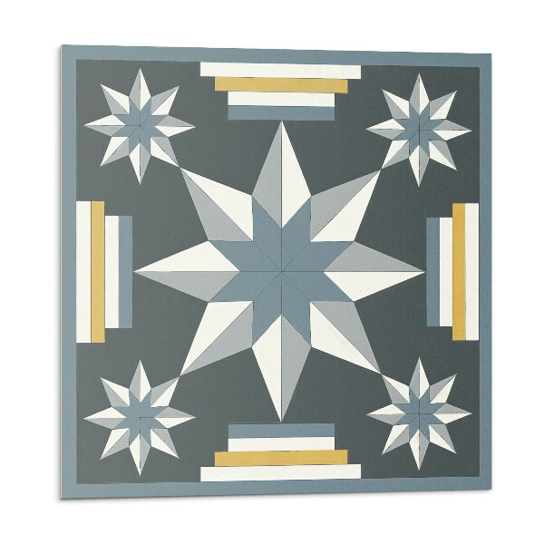 Panel ścienny Kształty gwiazd w geometrycznym stylu