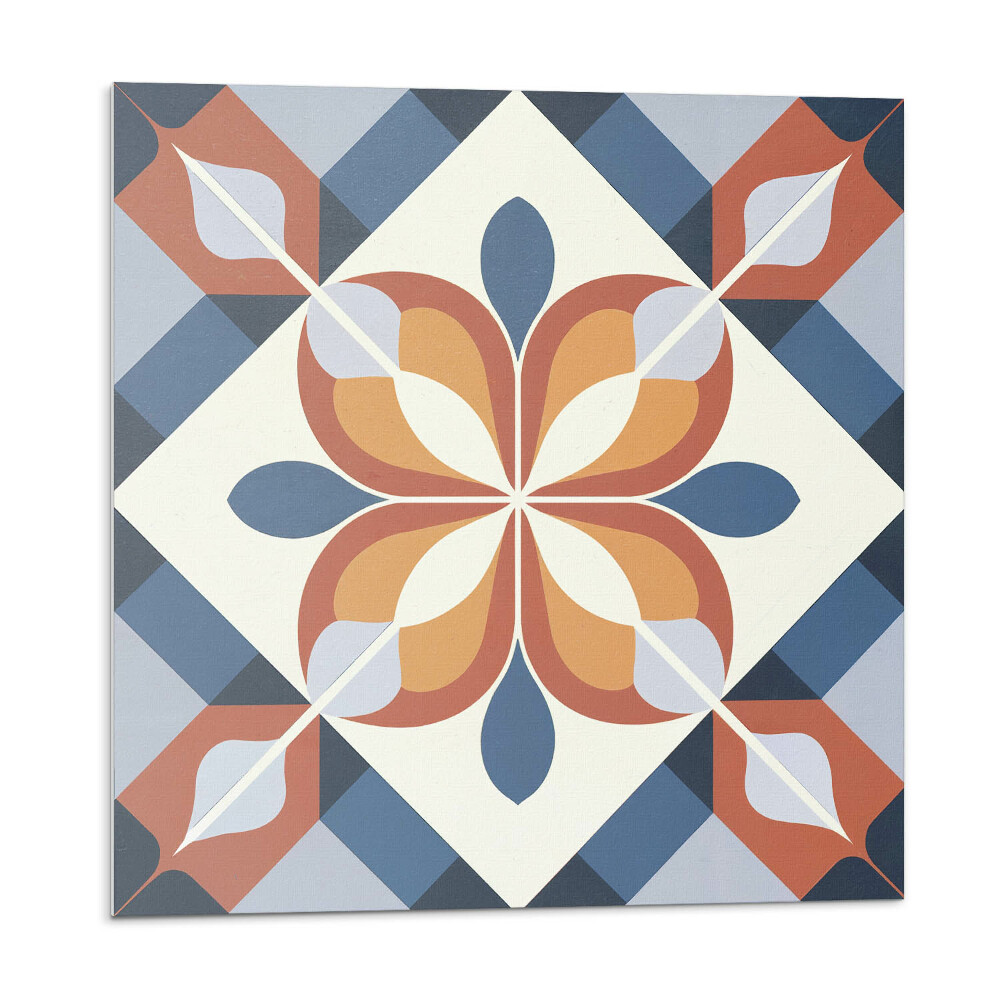 Panel ścienny pcv Kwiatowy motyw w geometrycznym stylu