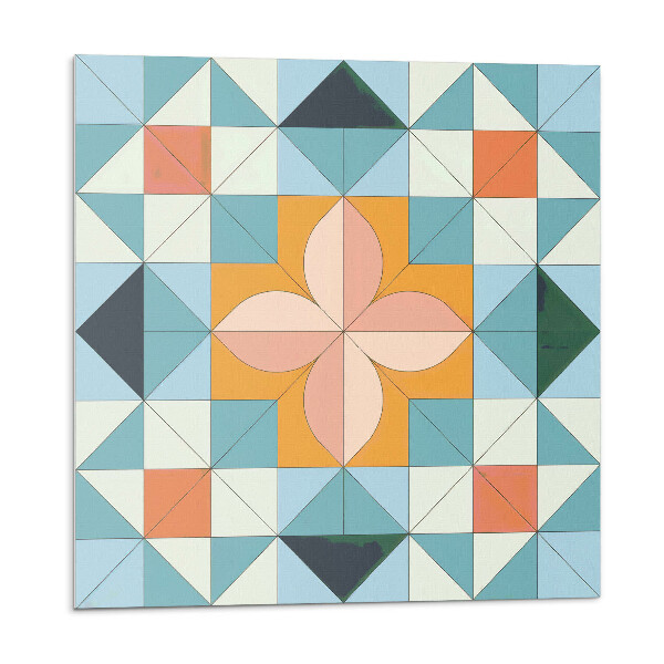 Panel ścienny Kwiatowy motyw w geometrycznym stylu