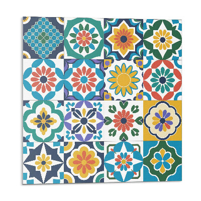 Płyta na ścianę Kwiatowo-geometryczne kompozycje