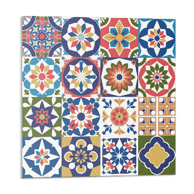 Panel dekoracyjny Mozaikowe kwadraty w atrakcyjnych aranżacjach