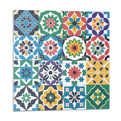 Płyta na ścianę Mozaikowe kratki w stylu graficznym