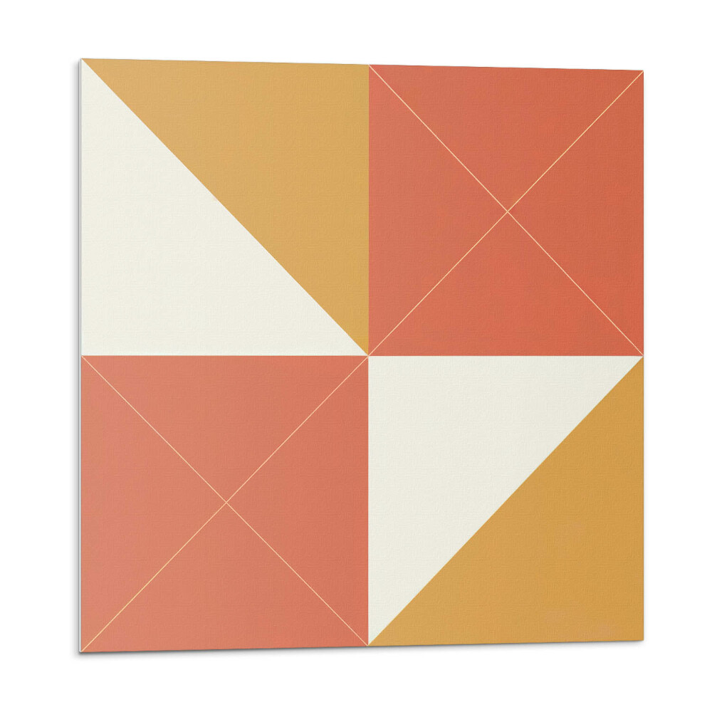 Panel ścienny Ciepłe geometryczne wzory