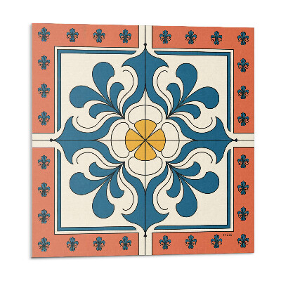 Panel ścienny pcv Kwiatowy motyw w stylu folkowym