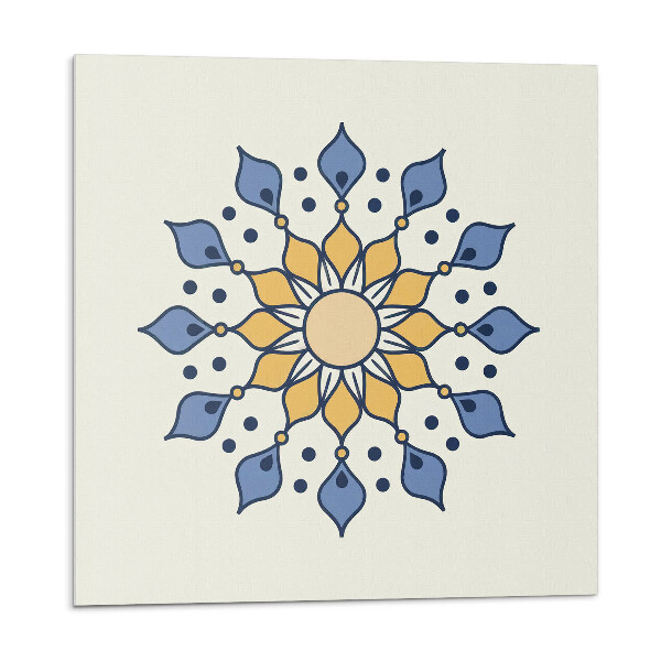 Panel dekoracyjny Kwiatowa mandala w stylu etnicznym