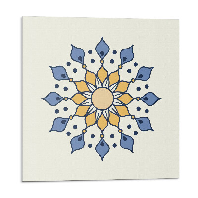 Panel dekoracyjny Kwiatowa mandala w stylu etnicznym