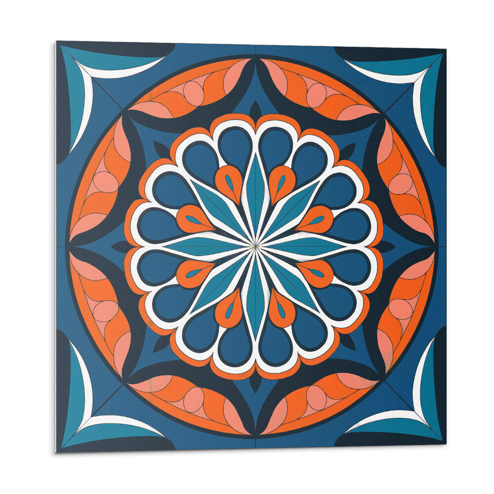 Panel ścienny Mandala z liściowym wzorem