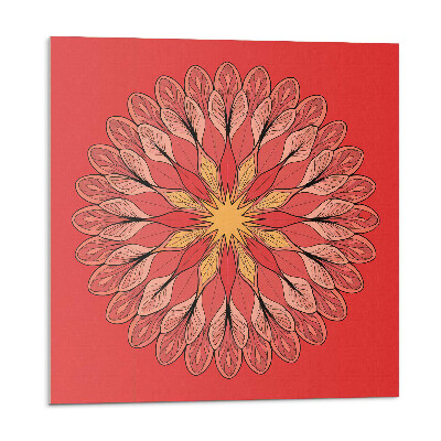 Panel ścienny Kwiatowa mandala w harmonijnych kształtach