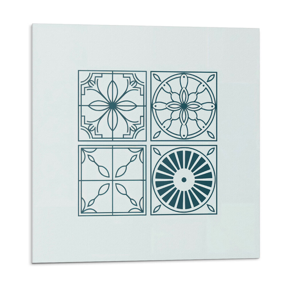 Panel dekoracyjny Kaflowe wzory w geometrycznym stylu