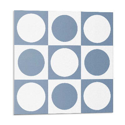 Panel ścienny Okrągłe wzory w siatkowej kompozycji