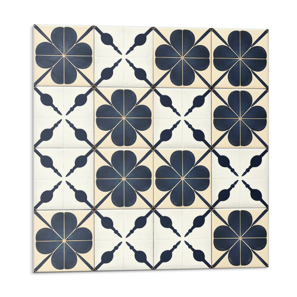 Panel ścienny Kwiatowy motyw na jednolitym tle