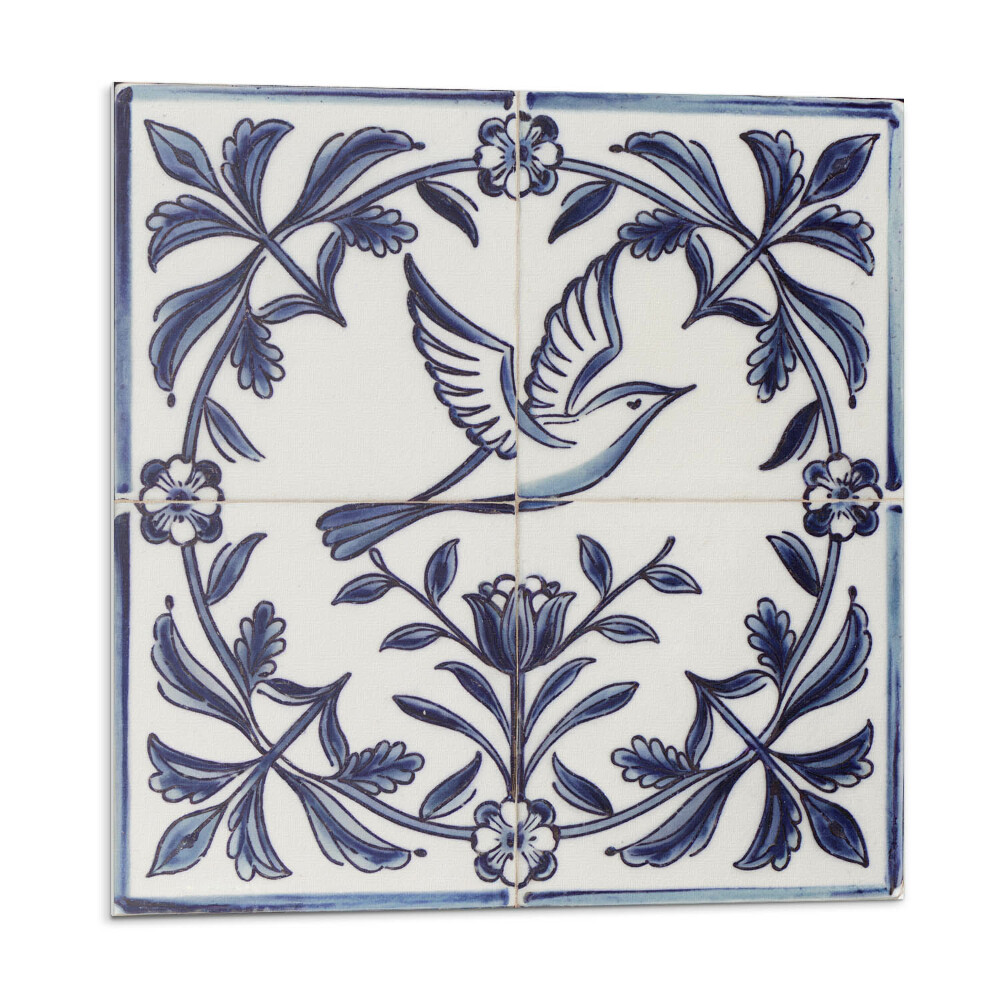 Panel dekoracyjny Motyw ptaka wśród zieleni