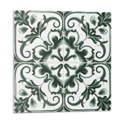 Płyta na ścianę Roślinne kwadraty w stylu geometrycznym