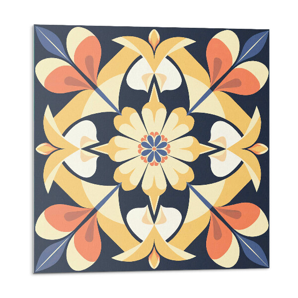 Panel ścienny pcv Kwiatowa mandala w kolorach natury