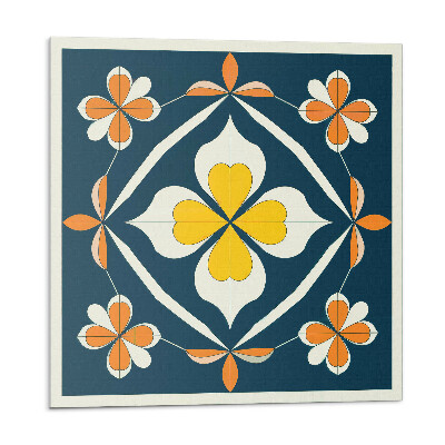 Panel ścienny pcv Kwiatowa symetria w harmonijnym układzie