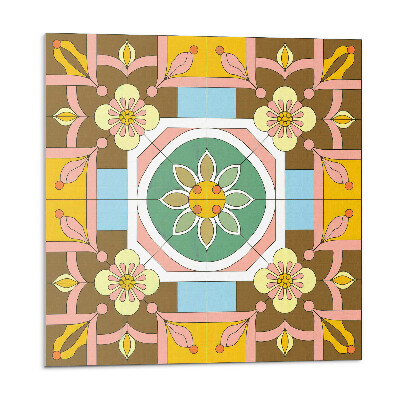 Płyta na ścianę Kwiatowy motyw