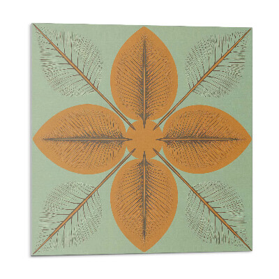 Panel ścienny Symetryczne liściaste motywy