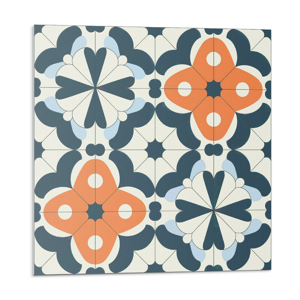 Panel dekoracyjny Kwiatowy motyw w płytkach