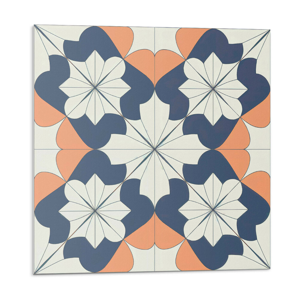 Panel ścienny pcv Kwiatowy motyw geometryczny