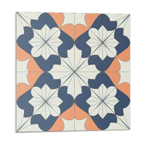 Panel ścienny pcv Kwiatowy motyw geometryczny