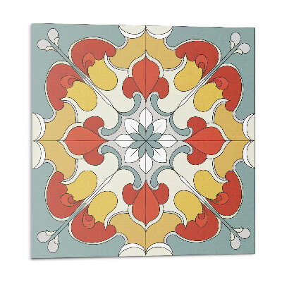 Panel dekoracyjny Kwiatowa mandala w stylu etnicznym
