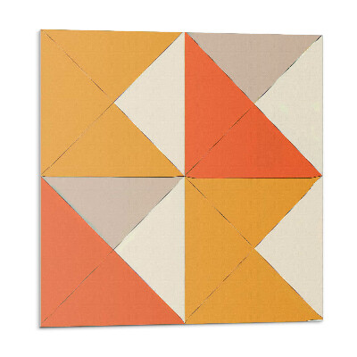 Panel ścienny Trójkątne wzory w harmonijnym układzie