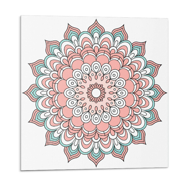 Panel ścienny pcv Kwiatowa mandala w kolorach natury