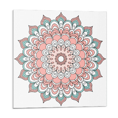 Panel ścienny pcv Kwiatowa mandala w kolorach natury