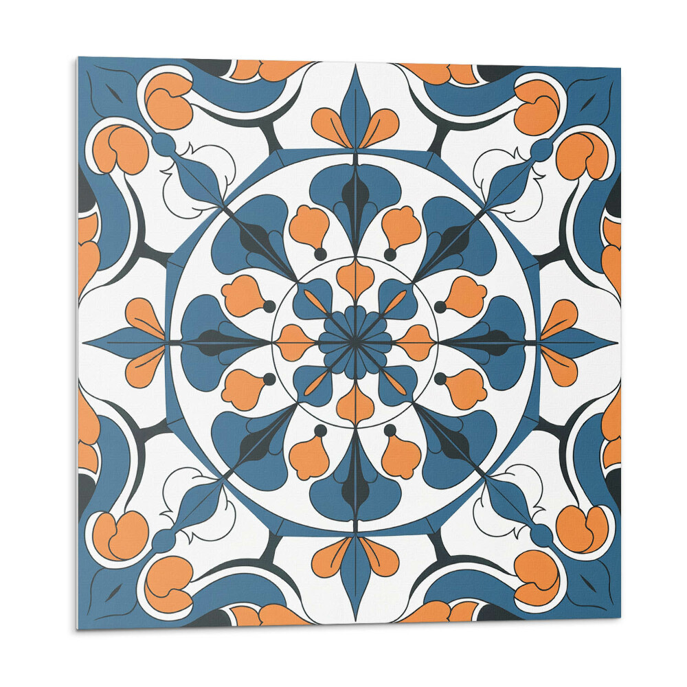 Panel dekoracyjny Kwiatowa mandala w stylu etnicznym