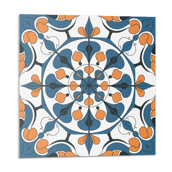 Panel dekoracyjny Kwiatowa mandala w stylu etnicznym