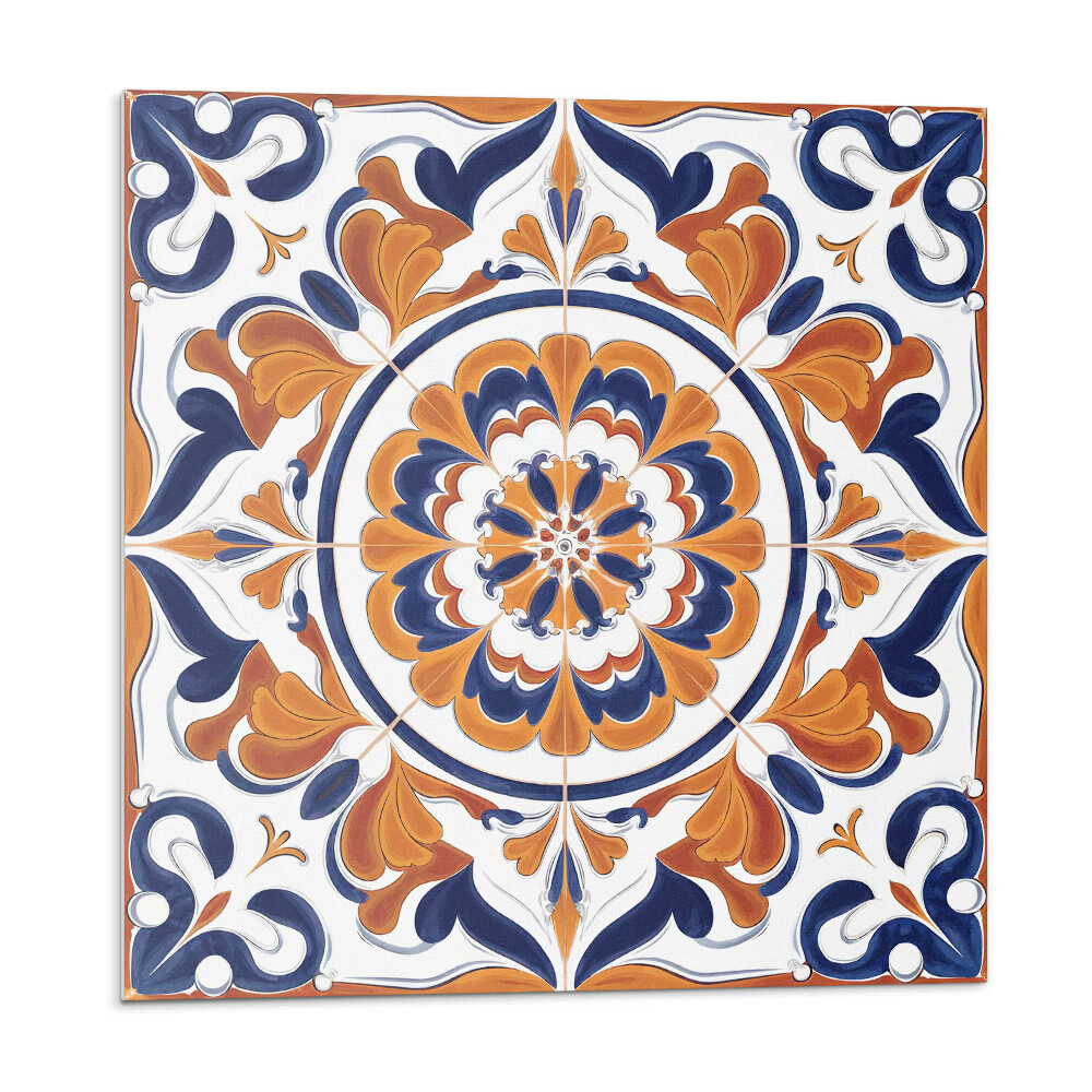 Panel ścienny Kwiatowy motyw w kole