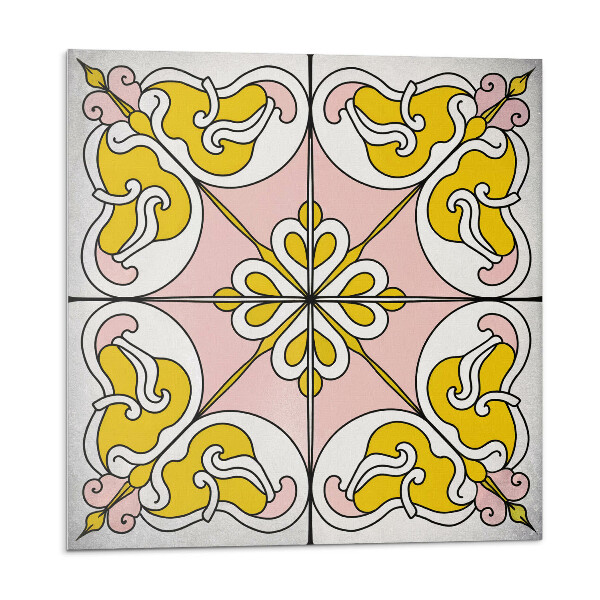 Panel ścienny Kwiatowy motyw w kafelkach