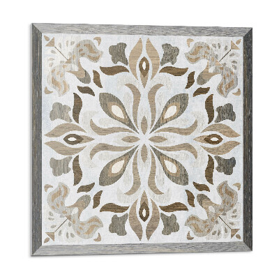 Panel ścienny pcv Kwiatowy motyw symetryczny