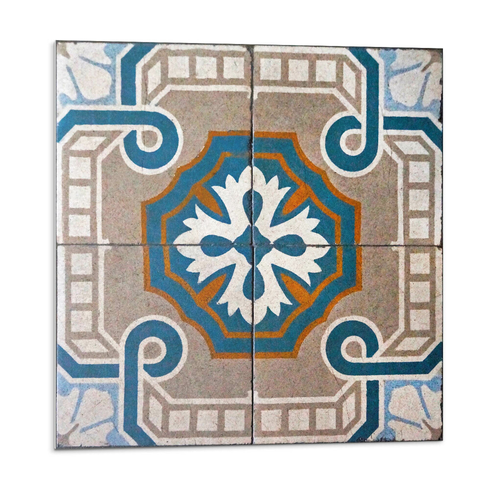 Panel dekoracyjny Mozaikowy wzór z dekoracyjnymi motywami