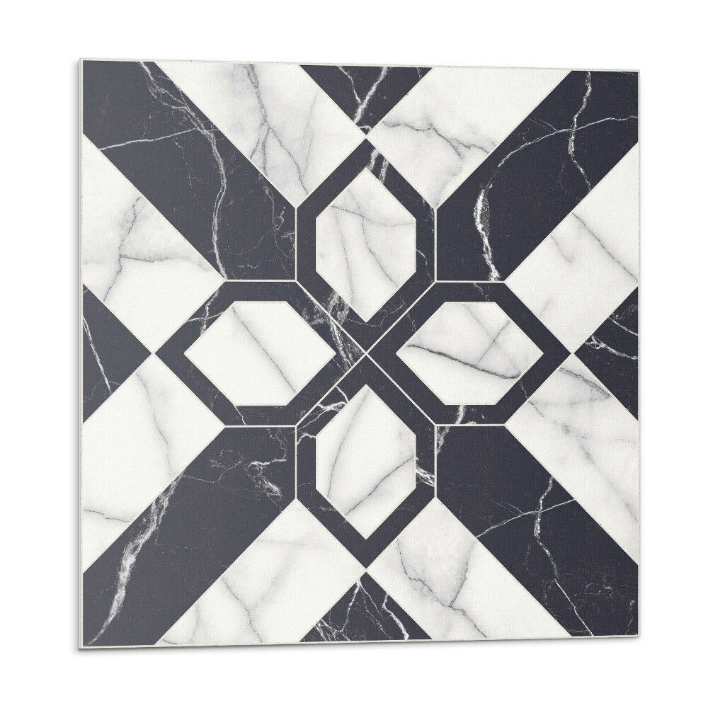 Panel ścienny pcv Wzór marmurowy w geometrycznych kształtach