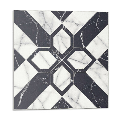 Panel ścienny pcv Wzór marmurowy w geometrycznych kształtach