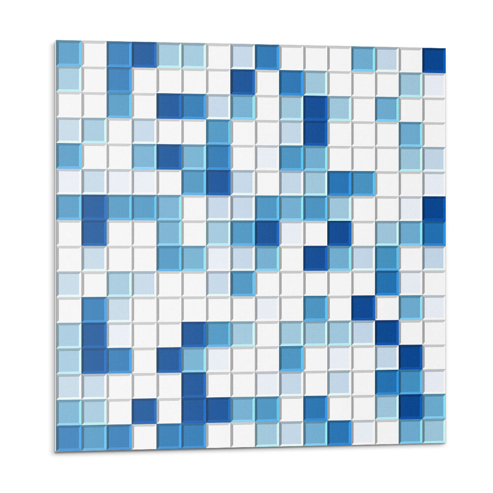 Panel ścienny pcv Niebieska mozaika w różnorodnych tonach