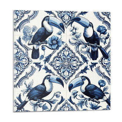 Panel ścienny pcv Tukan na ozdobnych kaflach