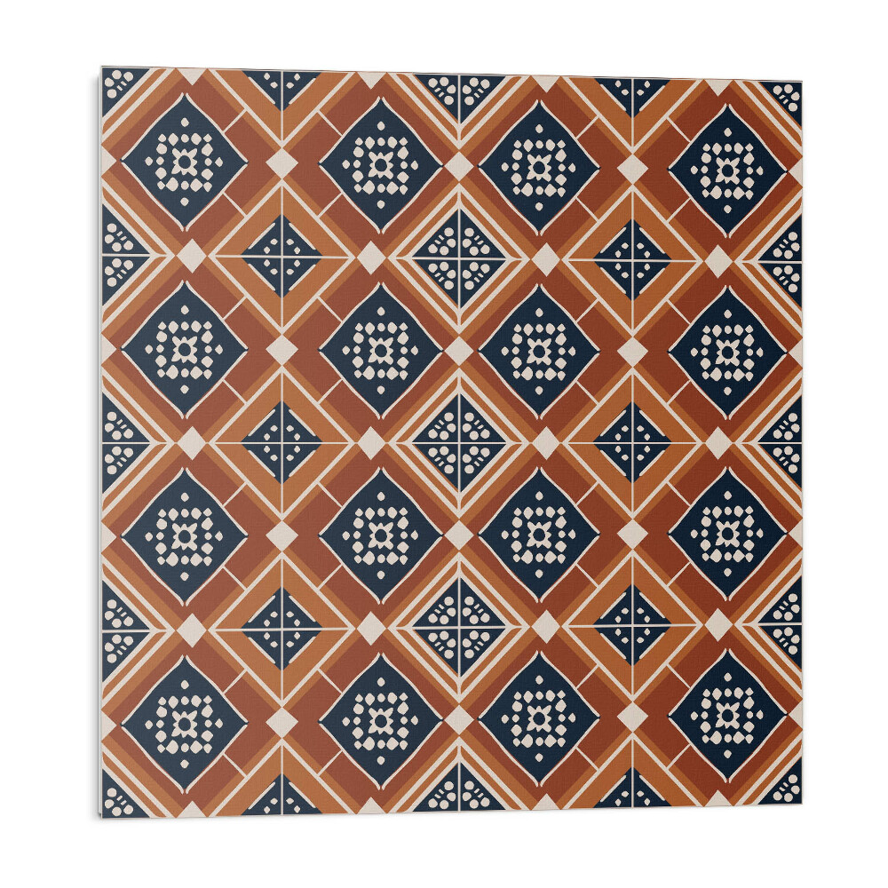 Panel ścienny Geometria w odcieniach brązu i bieli