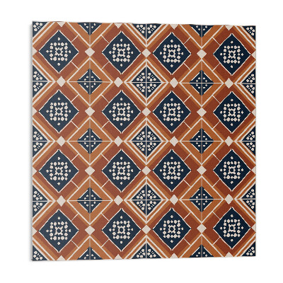 Panel ścienny Geometria w odcieniach brązu i bieli