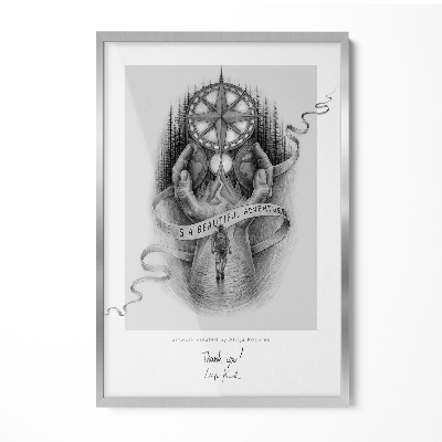 Klasyczna ramka na zdjęcia srebrna 20x30 cm